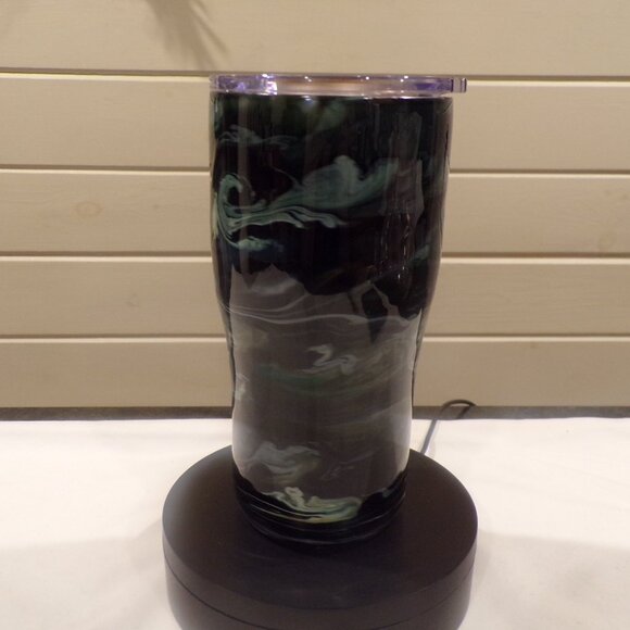 Black Ghost Resin Tumbler, Coffee Drinkware Gift for Him or Her, Travel Mug - Picture 2 of 9